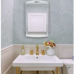 Saffire White Cabinet shelves Bathroom Mirror-picture-6