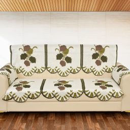 Polycotton Floral 4 Seater Sofa Cover-image-29