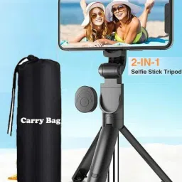 POZUB 3in1 Selfie Sticks Phone Holder Camera Flash Brackets Bluetooth Mobile Stand+Bag Tripod, Monopod Kit, Monopod, Tripod Kit, Tripod Clamp, Tripod Bracket-6