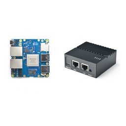 FriendlyElec Nanopi R4S Mini Router OpenWRT with Dual-Gbps Ethernet Ports 4GB LPDDR4 Based in RK3399 Soc for IOT NAS Smart Home Gateway image 1