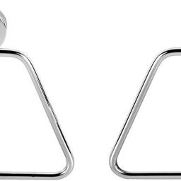 Premium Quality Stainless Steel Trapzee Towel Ring Holder set of 2 Silver Towel Holder-27