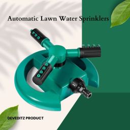 Automatic Water Sprinklers For Yard 360 Degree 3- Arm Rotating Sprinkler System 20 L Hose-end Sprayer-image-51