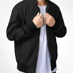 eyebogler Men Solid Bomber Jacket-picture-29