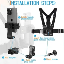 Exsha Chest Mount for Mobile Phone - Camera Holder for Vlogging and Video Shooting Strap image 5