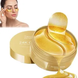 Under Eye Patches for Dark Circles and Puffy Eyes,(60Pcs 24K Gold)-25