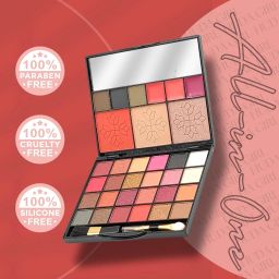jus’be u PROFESSIONAL Eyeshadow Palette with Brush and Mirror ( 33 in 1 Makeup Kit ) image 3