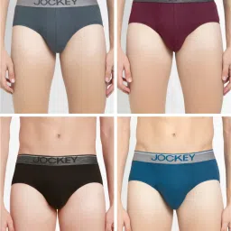 Pack of 4 Solid Men Brief-image-30
