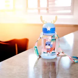 Cute Cartoon Horn Shape Sipper Bottle for Kids-14