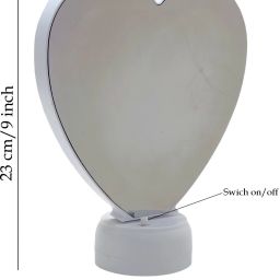 art n soul Magic Mirror Photo Frame In Heart Shape 9 inch Mirror image 3