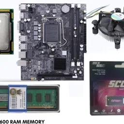 Thunderz h61 kit with i5 3rd processor+ 8gb ddr3 ram + Scuda 128gb NVMe+ cpu fan Combo Motherboard-4
