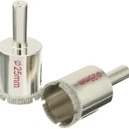 2Pcs 25mm Diamond Coated Hole Saw Drill Bits for Glass Ceramic Tile Marble Rock-image-71