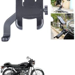 Mirror Fitting Metal Mobile Holder For Hero Splendor Pro Bike Mobile Holder-image-31