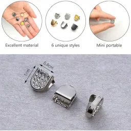 HICOBER 2 Pairs of Lazy Shoe Lace Buckle Shoes No Tied Shoelace Clip Shoelace LockBuckle Shoe Lace image 3