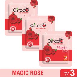 Room Freshener Magic Rose Pocket Gel (Pack of- 03) Aroma Oil-16