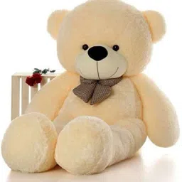 KT Stuffed Spongy Soft Cute Teddy Bear (Cream Color)(3 Feet)-6- 90 cm-image-8