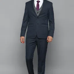 Men Single Breasted - 2 button Solid Suit-image-7
