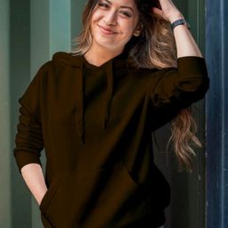 houseofcommon Women Full Sleeve Solid Hooded Sweatshirt-picture-44
