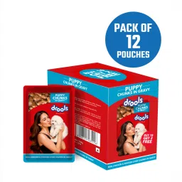 Chicken Liver Chunks and Real Chicken 0.72 kg (12x0.06 kg) Wet Young Dog Food-image-91