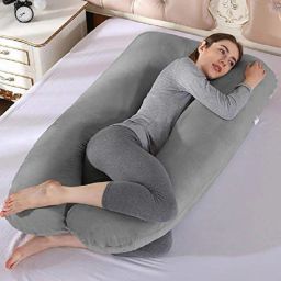 ultra soft u shaped pillow Microfibre Solid Pregnancy Pillow Pack of 1-image-54