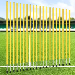 5 Pcs Training Agility Poles 5ft lalom Adjustable Soccer Training Poles Two Piece Agility Pole-image-48