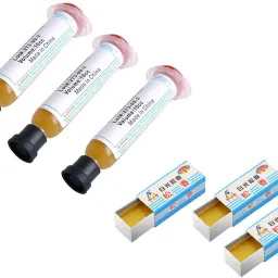 3 Pcs. No-Clean Soldering Paste Flux RMA-223 10cc and 3 Pcs 5Gram Carton Rosin Paste Soldering Iron for Mobile Phone Soldering BGA SMD PGA PCB Repair Tool 0 W Simple-picture-19