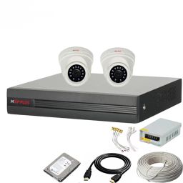 CP PLUS 4 Channal HD DVR 1080p 1Pcs,Indoor Camera 2.4 MP 2Pcs,500 GB Hard Disk,Full combo set Security Camera-image-38