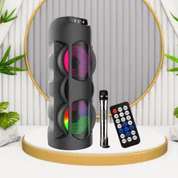Clairbell Bluetooth Party Speaker with mic Upto 7 Hrs playback With Deep Bass Sound F399 40 W Bluetooth Laptop/Desktop Speaker-image-17
