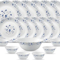 Pack of 19 Opalware Diva Classique Collection Blue Mystique Dinner Set-21