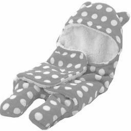 Polka Printed Single Hooded Baby Blanket Sleeping Bag-image-39