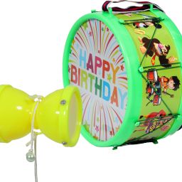 Musical Big Damru(9.5x12.9cm) with Medium Drum(20.3x10.7cm)-21