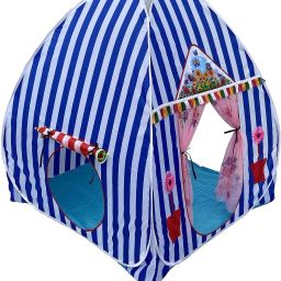 Foldable Popup Kids theme play house (Blue-White) Tent - For Kids-image-61