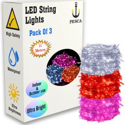 40 LEDs 11 m White, Red, Pink Steady String Rice Lights-image-63