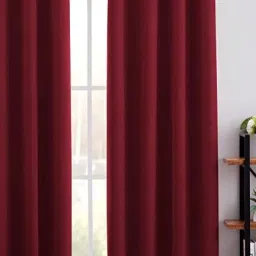153 cm (5 ft) Polyester Semi Transparent Window Curtain Single Curtain-image-21