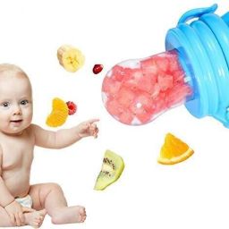 stakipo Food/Fruit Nibbler with Extra Mesh, Soft Pacifier/Feeder, Teether For Baby Teether and Feeder image 4