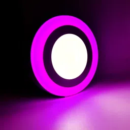 LED Wall/Ceiling Surface Light 9 Watt (6+3) Dual 3D Light Color Pinj+White, 3 Surface Ceiling Light Ceiling Lamp-picture-12