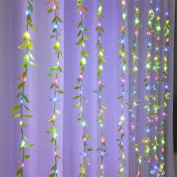 200 LEDs 3 m Multicolor Flickering Leaf Rice Lights-image-88