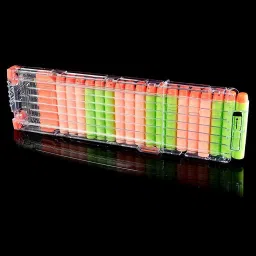 Soft Bullet Clip Quick Reload Clip for Nerf Elite Series Pack of 18 Bullets Ammo Convertible Tip Dart-25