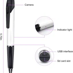 JRONJ spy camera with audio video recording HD 1080P Mini Pen Camera, Video Recorder, Portable Pocket Camera for Class, Business, Conference and Security Security Camera image 5