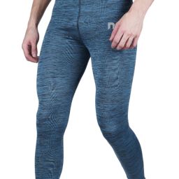 Self Design Men Light Blue Tights-image-85