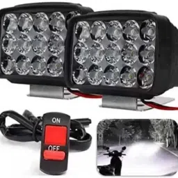 15 LED Fog Light Lamp Waterproof with free switch Fog Lamp Car, Motorbike, Truck, Van LED (12 V, 20 W)-image-80