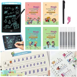 Magic book for kids with pen and LCD Writing Tablet for Kids Study tab combo-23