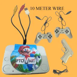 COUNTACH TV Gaming Console Classic 8 bit Inbuilt Games with attached 10 meters long wire NA GB with Contra, Super Mario Bros, F1 Race 40 to 50 games are different & others repeated image 4