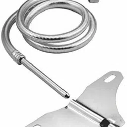 Butterfly Stainless Steel Toilet Jet or Bidet Hands-Free Spray | 1 Meter Heavy PVC Hose Bidet Nozzle-13