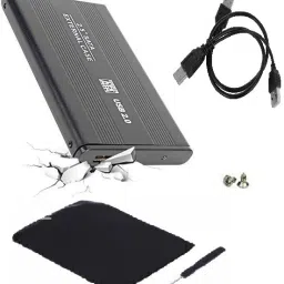 AlexVyan Black 2.5 Inch USB 2.0 External SATA Hard Drive Case for Laptop Hard Disks 2.5 inch LAPTOP CASING-20