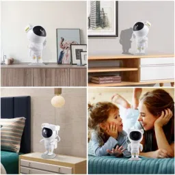 hujai Astronaut Nebula Galaxy Projector Lamp with Remote Control & Timer Table Lamp image 4