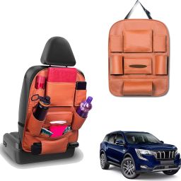 Peepsstore pack of 1 Tan,Orange colour car organizer bags for Xuv 700 Car Multi Pocket-image-89