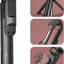BUFONA Video Bluetooth Selfie Stick Holder With Remote Control Shutter Mobile Stand Tripod, Monopod, Monopod Kit, Tripod Bracket, Tripod Clamp, Tripod Kit-28