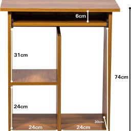yesmom Multi-Purpose Computer Desk Wood Portable Laptop Table image 2