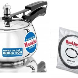 Stainless Steel Contura 3L(SSC30),with Extra Gasket 2-3Litre, 3 L Induction Bottom Pressure Cooker-14
