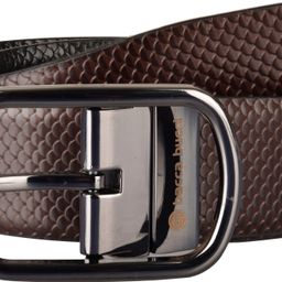 bacca bucci Men Black, Brown Genuine Leather Reversible Belt-picture-21